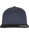 F6007 6007 Flexfit Classic 5 Panel Snapback Cap Navy / Black colour image